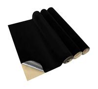 YOUNTHYE 3PCS Black Felt Fabric Self Adhesive Felt, 40cmx4.4m Sticky Back Felt Sticky Black Velvet Fabric Velvet Sheets for Jewelry Box Drawer Diy Crafts, 1mm Thickness