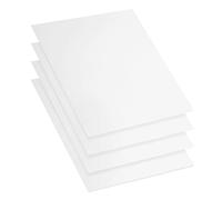 YOUNTHYE 4PCS Acrylic Sheet 3mm, White Plastic Sheets Boards, A3 Large Acrylic Board Moldable for Crafts, Painting, Home Decor (420x297MM)