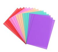 YOUNTHYE 50Pcs Dyslexia Overlays, A4 Overlays for Reading Dyslexia, Coloured Overlays for Reading, Transparency Dyslexic Overlay Sheets ADHD Visual Stress (5 Assorted Colour)