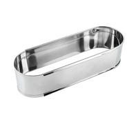 YOUNTHYE Stollen Baking Mould Oval Stainless Steel - Bread Baking Mould Adjustable 27-38 cm - Professional Baking Frame for Christmas Stollen & Bread, Rustproof & Dishwasher Safe, Pack of 1
