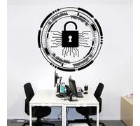 YOUOUSI Circuit Board Code wall Decals, Computer Circuit Software Science wall Decals, Office Decorations, Children's Room and playroom Decals.