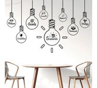 YOUOUSI Light Bulb, Successful Teamwork wall Decal, Office wall Sticker, Vinyl wall Sticker, Studio Living Room Bedroom Sticker