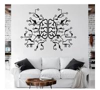 YOUOUSI Office, Classroom, Geek Science and Technology wall Stickers, Circuits, smart Brain Neural Networks, Computer, Children's Room, Living Room, Bedroom Decorations