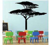 YOUOUSI Tree Forest Branches Leave Tree Plant wall Decal African Tree wall Decal Children's Room Bedroom Living Room Vinyl Home Art Decal