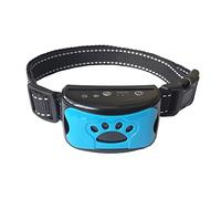 YOUOUYEN Dog Bark Collar - Rechargeable Smart Anti Barking Collar for Dogs - Waterproof No Shock Bark Collar for Small/Medium/Large Dogs - Anti Bark Collar for Dogs with 5 Sensitivity Levels (Blue)