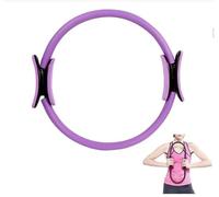 YOUOUYEN Purple yoga ring, fitness ring to strengthen muscles, Pilates ring, soft yoga handle, comfortable fitness fitness home training, unisex adult