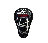 Youper Boys Youth Soft Foam Protective Athletic Cup (Ages 7-12), Kid Athletic Cup for Baseball, Football, Lacrosse, Hockey, MMA (Black White)