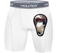 Youper Youth Elite Compression Padded Sliding Shorts w/Cup Pocket for Baseball, Football