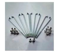YOUPINSENSEN 100pcs 12G Heavy Duty Spokes 2.5mm - J-Bend 60mm to 180mm Lengths for foyBicycle, Motorcycle & E-Bike Wheel Building and Repair(65mm)