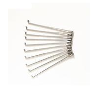 YOUPINSENSEN 36pcs 9G Heavy Duty Spokes - 304 Stainless Steel 3.5mm×100-225mm for E-Bike Motorcycle Wheel Retrofit, Off-Road Bike Spoke Kit with Nipples(3.5mmX210mm)