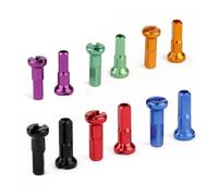 YOUPINSENSEN 50/20pcs Machined Alloy Spoke Nipples 14G 14mm, for Road E-Bike Wheel Building & Upgrade(AL14G 14mm VT 50P)