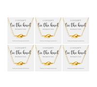 Your Always Charm 2/4/6 PCS Bridesmaid Necklace Bridesmaid Gifts for Bridal Party Bridesmaids Proposal Necklaces Favors Bridesmaids Dress Jewelry Set, Metal, No Gemstone