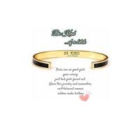 Your Always Charm Be Kind Of A B Bracelet Motivational Color Inspirational Cuff Bracelet for Women Handmade Bracelet Friendship Gift for Women, Adjustable, Metal, Alloy