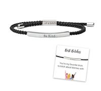 Your Always Charm Be Kind of a Tube Bracelet for Women Best es Bracelet Adjustable Braided Rope Bracelet Stainless Steel Tube Bracelet Inspirational Bracelets Jewelry Gifts for Girls