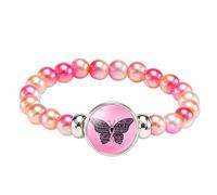 Your Always Charm Breast Cancer Bracelets Breast Cancer Gifts for Woman for Women Stretch Breast Cancer Awareness Bracelet Inspirational Bracelet Natural Stone Bracelet, adjustable, Brass, no gemstone