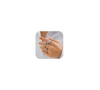 Your Always Charm Chunky Gold Rings for Women Gold and Silver Statement Rings Chunky Silver Rings for Women Minimalist Simple Rings, Brass, Brass.