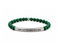Your Always Charm Dont Let the Hard Days Win Bracelet - Inspirational Bracelets for Women, Motivational Jewelry, Encouragement Gift for Her, Mental Health Awareness, One Size, Metal, crystal