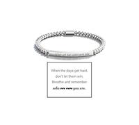 Your Always Charm Dont Let The Hard Days Win Bracelet Motivational Bracelet for Women Braided String Inspirational Gifts for Daughter, Friend Graduation Birthday or Everyday Wear, Beads, no gemstone