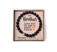 Your Always Charm Gifts for Men To My Son Bracelet To My Man Bracelet Moonstone Bracelet Birthday Christmas Fathers day Valentines Thanksgiving Teacher Appreciation Gifts for Him, Alloy, alloy
