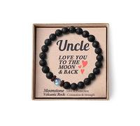 Your Always Charm Gifts for Men To My Son Bracelet To My Man Bracelet Moonstone Bracelet Birthday Christmas Fathers day Valentines Thanksgiving Teacher Appreciation Gifts for Him, Alloy, alloy