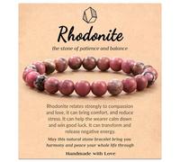 Your Always Charm Healing Bracelets for Women, Natural Glass Stones Gift for Anxiety, Yoga, Teens, Ajustable, Other, No stones.