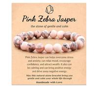 Your Always Charm Healing Bracelets for Women, Natural Glass Stones Gift for Anxiety, Yoga, Teens, Ajustable, Other, No stones.
