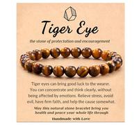 Your Always Charm Healing Bracelets for Women, Natural Glass Stones Gift for Anxiety, Yoga, Teens, Ajustable, Other, No stones.