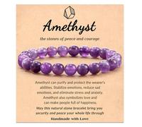 Your Always Charm Healing Bracelets for Women, Natural Glass Stones Gift for Anxiety, Yoga, Teens, Ajustable, Other, No stones.