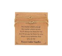 Your Always Charm Knot Matching Bracelets for Couples Long Distance Relationship Gifts Couples Bracelets Set for Women Men Trendy 2025, Metal, no gemstone