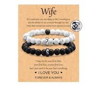 Your Always Charm Matching Bracelets for Couples Best Friend Matching Jewelry Adjustable Bracelets for Couples Best Friend BFF Jewelry Gift Set of Two-Wife