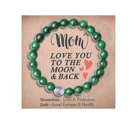 Your Always Charm Mother Bracelet Beaded Bracelet for Women Mom Grandma Daughter Gift for Christmas Nature Stone Beaded Bracelet, Adjustable, Alloy, no gemstone