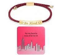 Your Always Charm Remember Who The F You Are Bracelet Dont Let The Hard Days Win Bracelet Motivational Bracelet for Women Braided String Inspirational Gifts, Adjustable, Metal, alloy