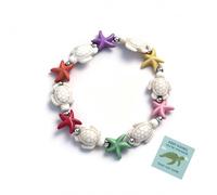 Your Always Charm Sea Turtle Tracking Bracelet Keep Going Animal Tracking Bracelets Wildlife Ocean Bracelet Sea Turtle Gifts for Women Trendy, L, Resin, no gemstone