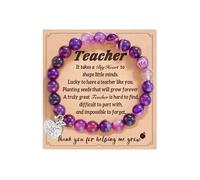 Your Always Charm Teacher Gifts Teacher Appreciation Gifts Natural Stone Teacher Bracelet Gifts Thank You Gifts for Teacher Cool Gifts for Teachers, Alloy, alloy