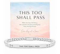 Your Always Charm This Too Shall Pass But F Hell Bracelet - Engraved Inspirational Bracelet, Funny Motivational Jewelry for Women, Encouragement Gift, One Size, Brass, no gemstone