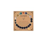 Your Always Charm Women's Constellation Bracelet Spirit Bracelet Manifestation Bracelet 12 Constellations Crystal Stone Bracelet Birthday Constellation Gift, 7, Alloy, Alloy