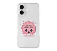 Your Anxiety Is A Lying Bitch Compatible with iPhone 17/17 Air/17 Pro/17 Pro Max TPU Phone Case Slim Phone Protective Cover