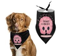 Your Anxiety Is A Lying Bitch Dog Bandana Pet Scarf for Small Medium Large Dogs Triangle Bibs Photo Prop Gift