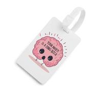 Your Anxiety is A Lying Bitch Luggage Tags for Suitcases Handbag Tag Labels Travel Accessories Privacy Cover ID Label