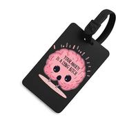 Your Anxiety is A Lying Bitch Luggage Tags for Suitcases Handbag Tag Labels Travel Accessories Privacy Cover ID Label