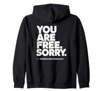 Your Are Free Kierkegaard (Basically) Zip Hoodie