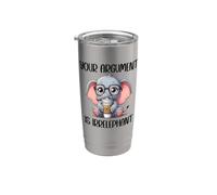 Your Argument is Irrelephant Coffee Cup Cute Baby Elephant Stainless Steel Insulated Tumbler