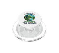 Your Attitude Determines Your Altitude Motivational Quote PopSockets PopGrip for MagSafe