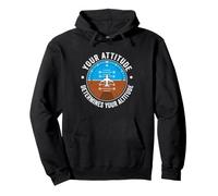 Your Attitude Determines Your Altitude - Saying Motivational Pullover Hoodie