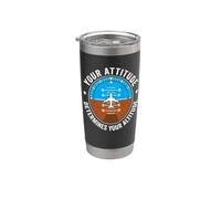 Your Attitude Determines Your Altitude - Saying Motivational Stainless Steel Insulated Tumbler