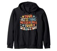 Your Attitude Determines Your Direction - Zip Hoodie