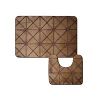 Your bathroom 2-Piece Memory Foam Bath Mat Set - Ultra Soft, Non-Slip & Super Absorbent Mats for Bathrooms, Showers & Toilets - Toilet Shower Pedestal Mat - Machine Washable Comfort