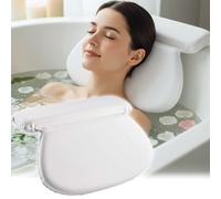 Your Bathroom Bath Pillow - Bath Cushion with 7 Suction Cups, Non-Slip Bath Pillows for Head and Neck Support | Ultimate Relaxation and Comfort, Ideal for Relaxation & Meditation in the Tub