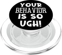 Your Behavior Is so UGH Hyunnie Skz Code Quote Hyunjinnie PopSockets PopGrip for MagSafe