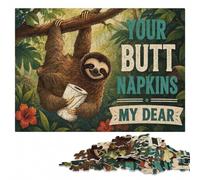 Your Butt Napkins My Dear Wooden Jigsaw Puzzle, Adult Activity, 500 Pieces | A screen-free tabletop activity: a simple way to organise the image in spare time.